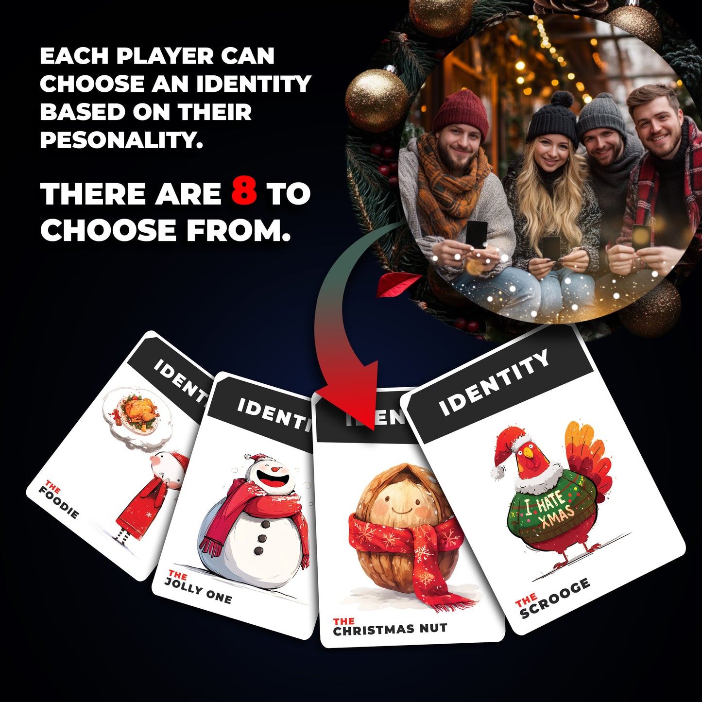 Christmas Card Game Sorry Not Sorry - Family Games | Christmas Stocking Filler Games | Xmas Gift Ideas, Secret Santa Gifts | Holiday Party Games | Cards Games for Adults Parties | Age 15+
